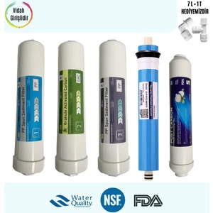 Kapalı Kasa Çift Sedimentli Su Arıtma Cihazı Filtresi 5'li 12" Jaco Filtre Seti Vidalı