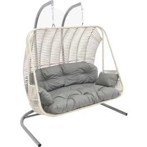 Monalin Home Garden Kudüs Makrome El Örgüsü Çift Kişilik Balkon Teras Bahçe Salıncağı