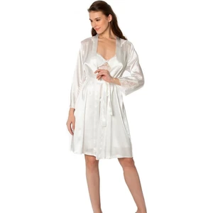 Pierre Cardin 2li Saten Gecelik Sabahlık 4050
