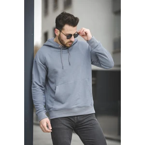 Carlos Üç Iplik Şardonsuz Oversize Basic Erkek Sweatshirt