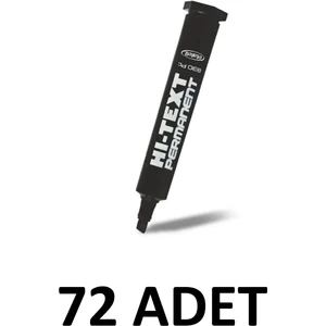 72 Adet 830PC Kesik Uç Permanent Kalem Koli Kalemi Siyah