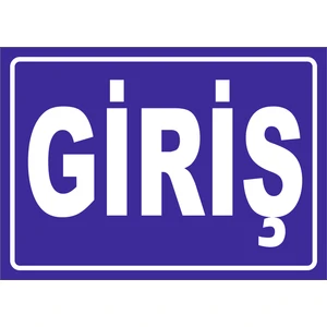 Giriş Levhası Ytr 005