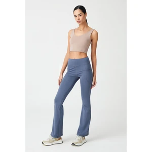 Los Ojos Kadın Antrasit Yüksek Bel Toparlayıcı Çift Cepli Ispanyol Paça Tayt Bootcut