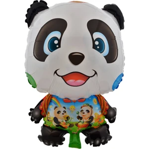 Hit Dükkan Neşeli Panda Büyük Boy 41 x 54 cm Folyo Balon (Helyum) No:19