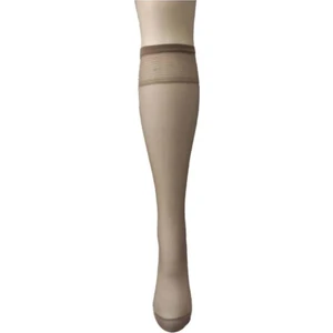 Kadın 24 Lü 20 Den Mat Burnu Takviyeli Dayanıklı Esnek Dizaltı Pantolon Çorabı