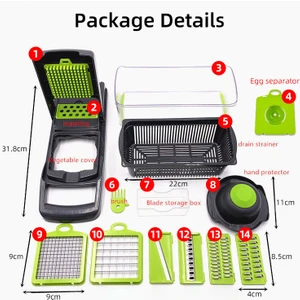Çok Fonksiyonlu Sebze Kesici Patates Dilimleyici Havuç Greyder Mutfak Aksesuarları Gadget'lar Çelik Bıçak Mutfak Aracı (Yurt Dışından)
