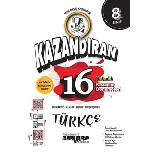 Ankara Yayıncılık 8.Sınıf LGS 1.Dönem Türkçe 16 Haftalık Deneme - LGS Ilk Dönem