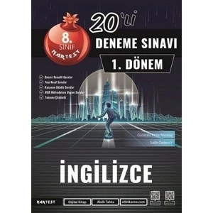 Nartest Yayınevi 8. Sınıf LGS 1. Dönem Gri Mod İngilizce 20 Deneme- LGS 1. Dönem