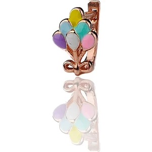 Encili Silver 925 Ayar Gümüş Uçan Balon Model Çocuk J Küpe