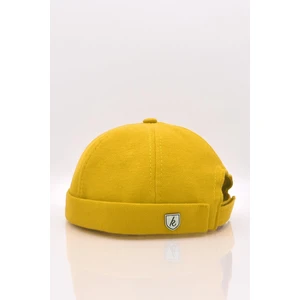 Erkek Hipster Premium Cap Sarı Docker Şapka