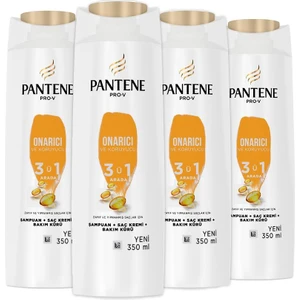 Şampuan Pro-V Onarıcı ve Koruyucu 3'ü 1 Arada 350 ml x 4