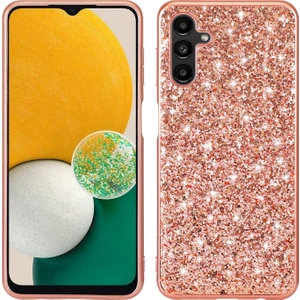 Samsung Galaxy A14 Için 5g Parlak Parıltılı Payetler Telefon Kasası Çarpma Geçirmez Elektrolizasyon Tpu Çerçevesi Sert Pc Arka Kapak (Yurt Dışından)