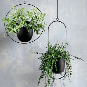 Modern Tasarım Askılı 2'li Set Çiçeklik Saksılık