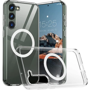 Samsung Galaxy S23 Plus Kılıf Magsafe Wireless Kablosuz Şarj Uyumlu Manyetik Şeffaf Kapak