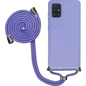 Samsung Galaxy A71 A715 Uyumlu Kılıf Silikon Boyundan Askılı Ipli Lansman Kapak Renkli Tpu