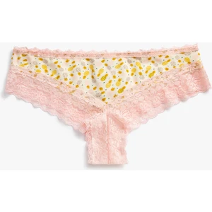 Brazilian Külot Dantelli Pamuklu Baskılı