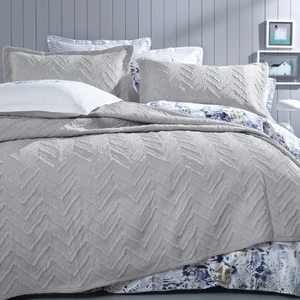 Bedding Curly Çift Kişilik Yatak Örtüsü Seti - Taş