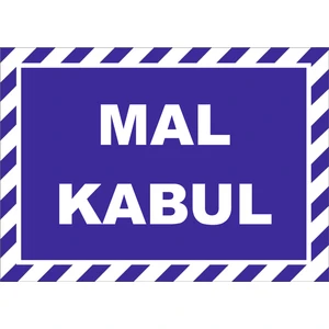 Vizyon Trafik Mal Kabul Levhası 15X21 cm 3 mm Dekota