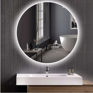 Yb Dekorasyon 60 Cm Beyaz Sarı Ledli Banyo Aynası / Dekoratif Ayna