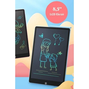 Slipt Writing Tablet 8.5 Inç LCD  Dijital Kalemli Çizim Yazı Tahtası Grafik Not Yazma Eğitim