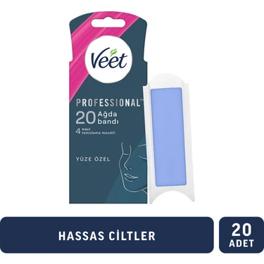 Veet Professional Yüz Ağda Bandı 20'li Hassas