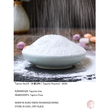 Xushi Gıda Tapyoka Nişastası (Tapioca Starch) – 400G Fiyatı