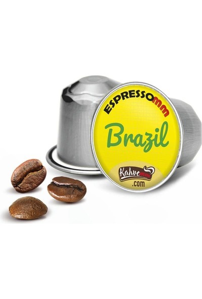 ESPRESSOMM Espressomm® Single Origin Brazil Alüminyum Kapsül Kahve Nespresso® Uyumlu Espresso 50 Adet