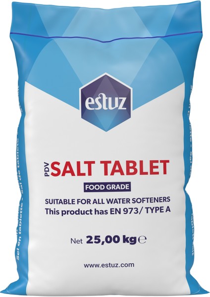 Rafine Tablet Tuz 25 Kg. (Pdv – Pure Dried Vacum Salt)