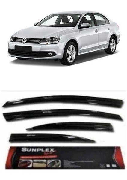 Cam Rüzgarlığı Vw Jetta 2010-2017 Ön-Arka Sport Style