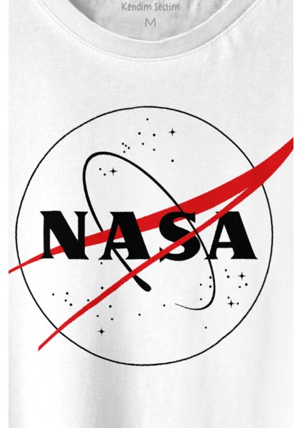 Nasa Logosu Siyah Kırmızı Uzay Cosmos Baskılı Tişört Unisex T-Shirt10 fiyatları