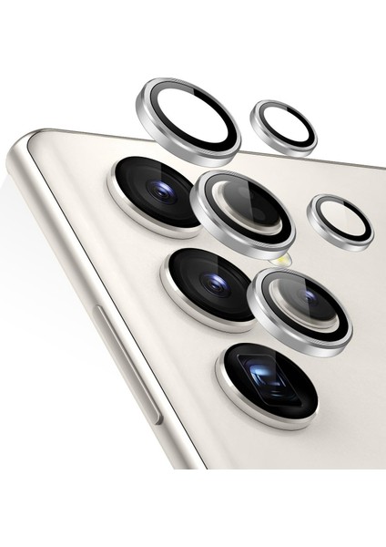 Samsung Galaxy S23 Ultra Uyumlu Kamera Lens Koruma Camı 3D 5 Parça Tekli
