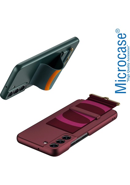 Samsung Galaxy S22 Parmak Tutuculu Kayış Askılı Plastik Kılıf - AL3565 fırsatları