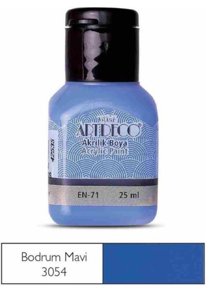 Akrilik Boya 25 Ml.bodrum Mavi 070A-3054