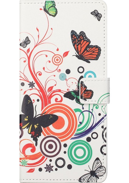 For Samsung Galaxy S23 Telefon Kasası Için, Desen Baskı Tam Koruma Pu Deri Folyo Flip Cüzdan Kapağı Standı (Yurt Dışından)