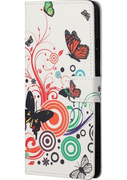 For Samsung Galaxy S23 Telefon Kasası Için, Desen Baskı Tam Koruma Pu Deri Folyo Flip Cüzdan Kapağı Standı (Yurt Dışından)