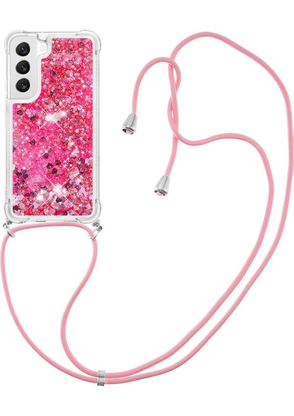 For Samsung Galaxy S23 Için Yb Quicksand Serisi-4 Plus Clear Sparkle Hareketli Quicksand Case Yumuşak Tpu Koruyucu Telefon Kapağı Lanyard ile (Yurt Dışından) modelleri