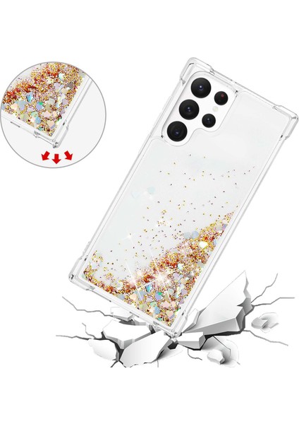 For Samsung Galaxy S23 Ultra Glitter Için Seri-1 Serisi-1 Serisi ve Akış Akıcı Kılıf Akışlı Kılıf Yumuşak Tpu Anti-Çizelge Koruyucu Telefon Kapağı (Yurt Dışından) fırsatları