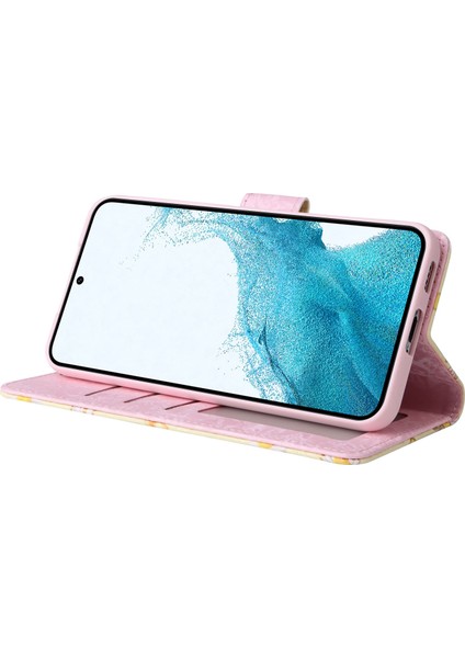 For Samsung Galaxy S23 Pu Deri Deri Şok Geçirmez Telefon Stand Kılıfı Şık Lake Rfıd Engelleme Cüzdan Kapağı (Yurt Dışından) fırsatları