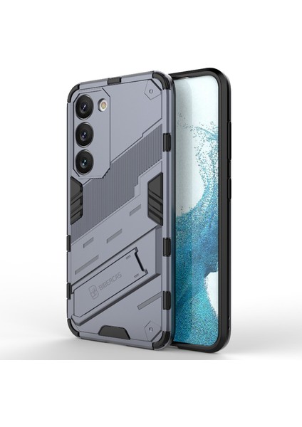For Samsung Galaxy S23 Plus Için Cep Telefonu Kılıfı, Kickstand Hard Pc + Yumuşak Tpu Anti-Drop Hibrit Koruyucu Kapak (Yurt Dışından)