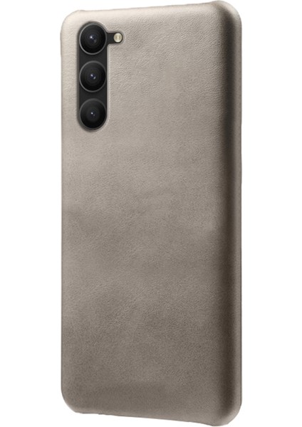 For Samsung Galaxy S23 Için Plus Buzağı Dokusu Anti-Çizelge Cep Telefonu Kapağı Pu Deri Kaplamalı Pc Kılıfı (Yurt Dışından)