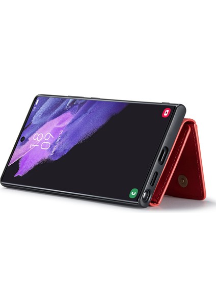 For Dg.ming M2 Serisi Samsung Galaxy S23 Ultra 5g Söndürülebilir Cüzdan Çıkarılabilir Cüzdan Kılıfı Kickstand ile Anti-Drop Şok Geçirmez Kapak (Yurt Dışından)