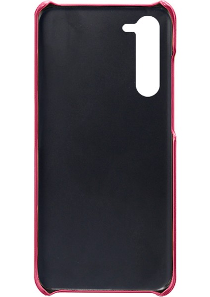 For Samsung Galaxy S23 Çift Kart Yuvaları Pu Deri Kaplamalı Pc Kapak Yumruğu Geçirmez Koruyucu Telefon Kılıfı (Yurt Dışından)
