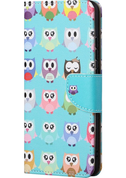 For Samsung Galaxy S23 Çapraz Doku Pu Pu Deri Flip Stand Cüzdan Desen Desen Baskı Koruyucu Kapak (Yurt Dışından)