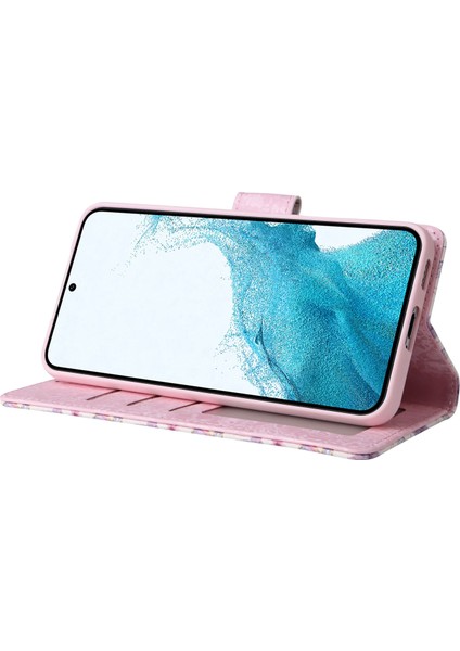 For Samsung Galaxy S23 Pu Deri Deri Şok Geçirmez Telefon Stand Kılıfı Şık Lake Rfıd Engelleme Cüzdan Kapağı (Yurt Dışından) fırsatları