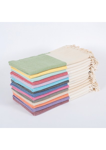 Balıksırtı Desenli %100 Pamuk Plaj, Hamam Peştamal, Banyo, Misafir, Havuz, Spa Havlusu 90X190 cm fırsatları