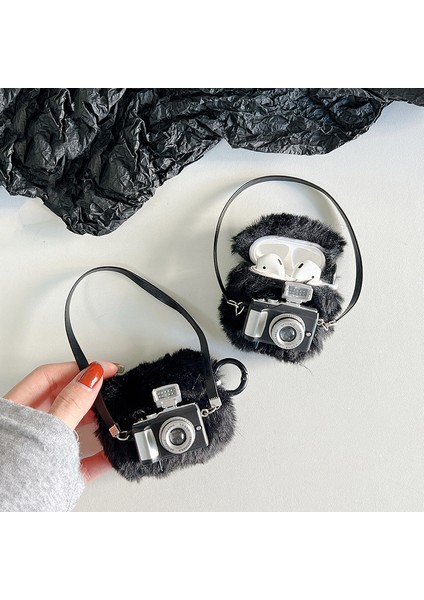 Earphone Için 3 Bluetooth Kulaklık Koruyucu Kapak, Hafif Fonksiyon Kamera Tasarımı Fluff + Tpu Kabuğu Kanca ile (Yurt Dışından)