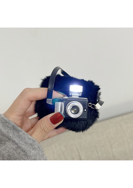 Earphone Için 3 Bluetooth Kulaklık Koruyucu Kapak, Hafif Fonksiyon Kamera Tasarımı Fluff + Tpu Kabuğu Kanca ile (Yurt Dışından)