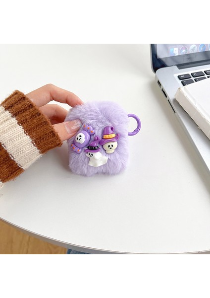 Şarj Kılıflı Earphone (2016) / (2019) / Kablosuz Şarj Kahaklı Earphone (2019) Küçük Hayalet Kafatası Kulaklık Kılıfı Yumuşak Kalıplı Yüzük Tokalı Kapak (Yurt Dışından) fiyatları