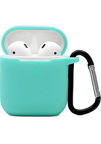 Şarj Kılıflı Earphone Için Silikon Kılıf (2016) / (2019) / Kablosuz Şarj Kılıflı Airpod'lar (2019), D Ring Tokalı 2,5mm Kalın Koruyucu Kapak (Yurt Dışından) fiyatları