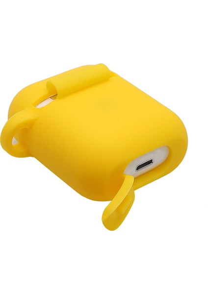 Şarj Kılıflı Earphone Için Silikon Kılıf (2016) / (2019) / Kablosuz Şarj Kılıflı Airpod'lar (2019), D Ring Tokalı 2,5mm Kalın Koruyucu Kapak (Yurt Dışından) modelleri